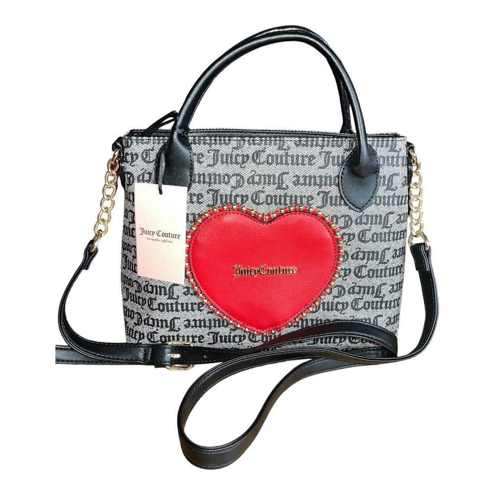 JUICY COUTURE Bag Love Never Dies Mini Tote - Black Red Handbag - NWT